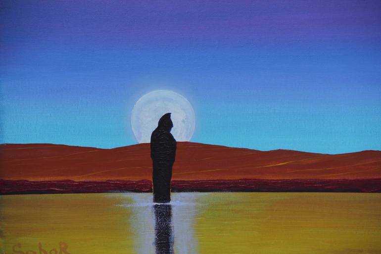 Original Surrealism Fantasy Painting by Serguei Borodouline