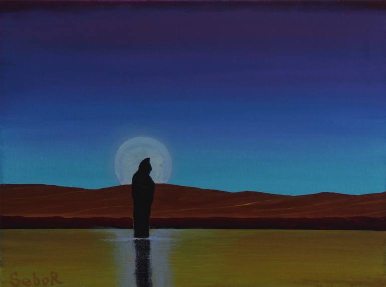 Original Surrealism Fantasy Painting by Serguei Borodouline