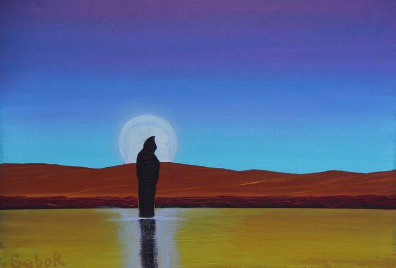 Original Surrealism Fantasy Painting by Serguei Borodouline