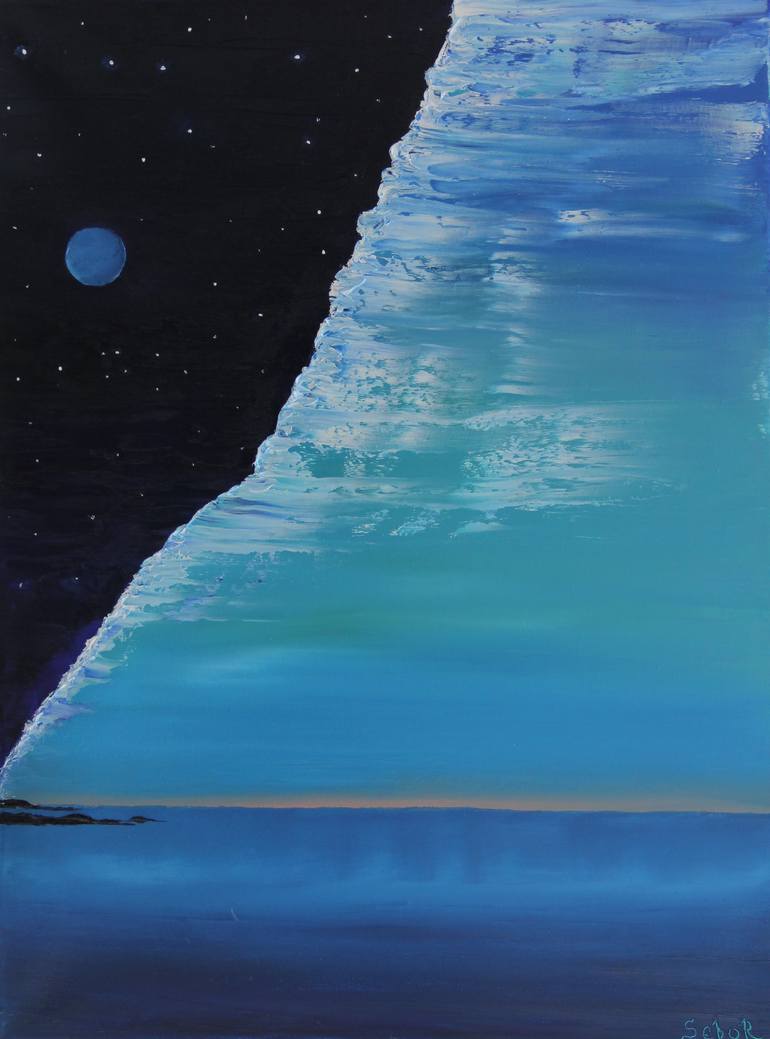 Original Surrealism Fantasy Painting by Serguei Borodouline