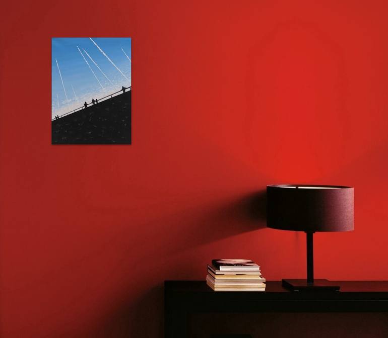 Original Surrealism Landscape Painting by Serguei Borodouline