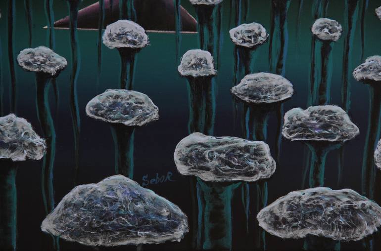 Original Surrealism Abstract Painting by Serguei Borodouline