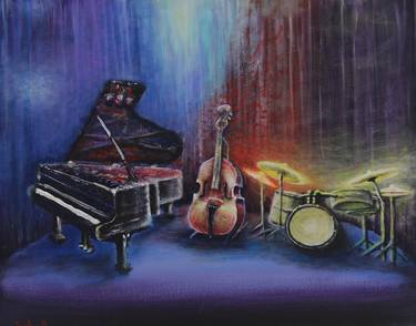 Print of Impressionism Music Paintings by Serguei Borodouline
