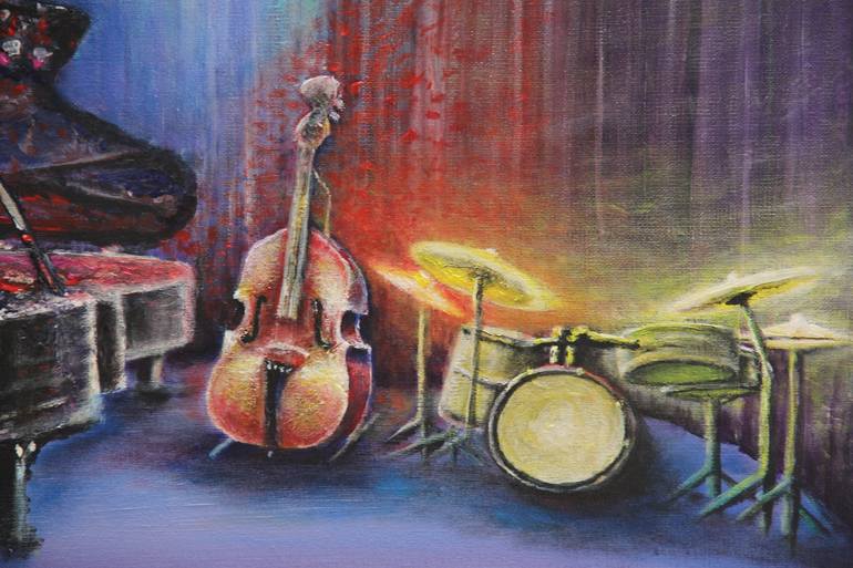 Original Impressionism Music Painting by Serguei Borodouline