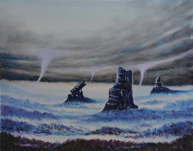 Original Surrealism Fantasy Painting by Serguei Borodouline