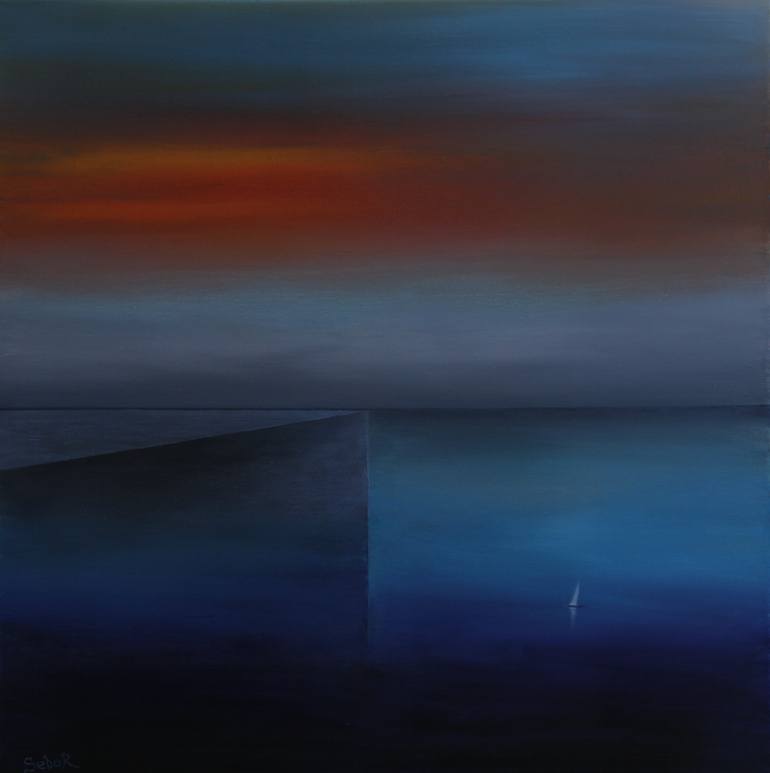 Original Surrealism Abstract Painting by Serguei Borodouline