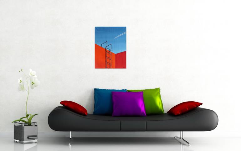 Original Minimalism Architecture Painting by Serguei Borodouline