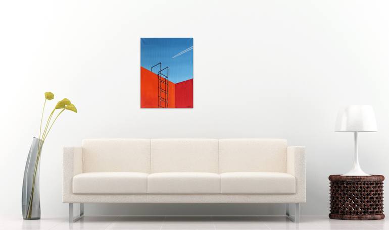 Original Minimalism Architecture Painting by Serguei Borodouline