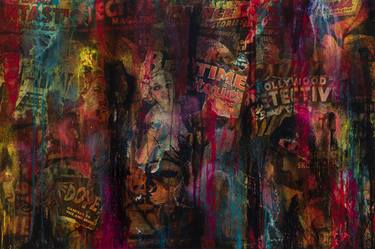 Original Abstract Expressionism Graffiti Collage by Jeremy Penn