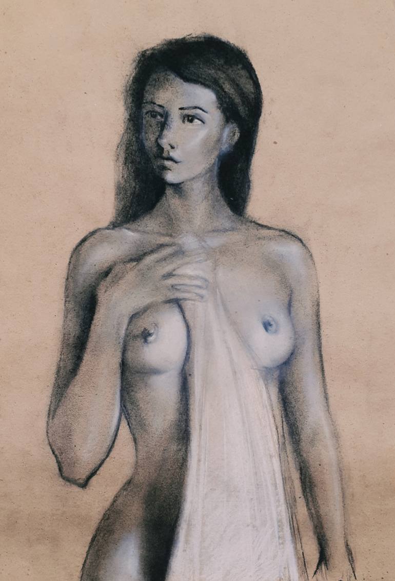 Print of Figurative Nude Drawing by Serhii Kybalnyk