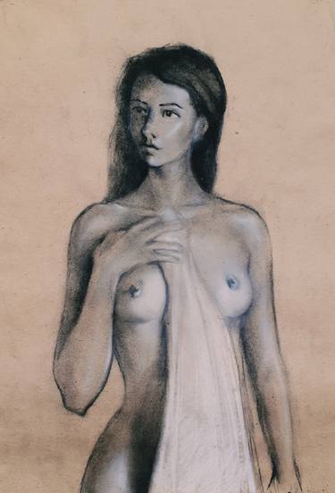 Original Figurative Nude Drawings by Serhii Kybalnyk