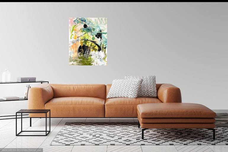 Original Abstract Expressionism Abstract Painting by Christel Haag