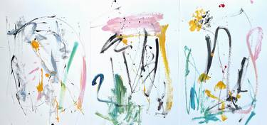 Saatchi Art Artist Christel Haag; Paintings, “Frühlingsanfang (Triptych)” #art