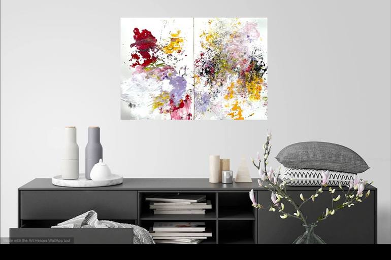 Original Abstract Expressionism Abstract Painting by Christel Haag