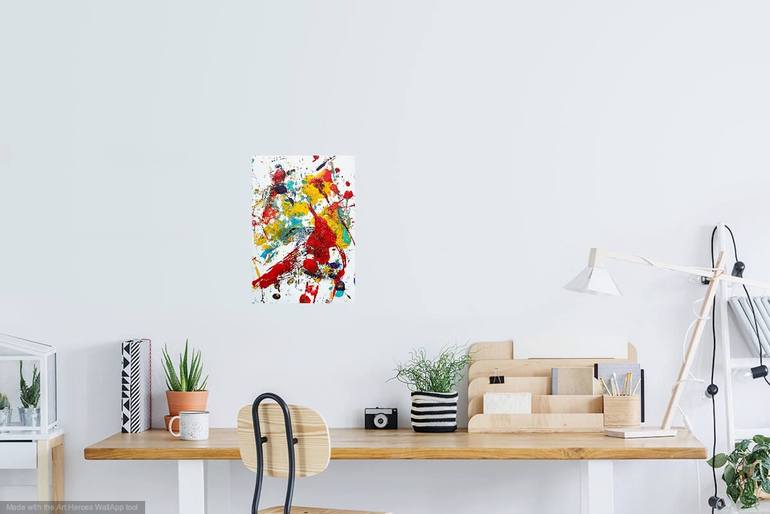 Original Abstract Expressionism Abstract Painting by Christel Haag