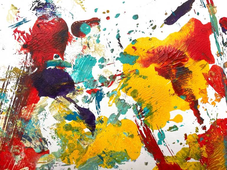 Original Abstract Expressionism Abstract Painting by Christel Haag