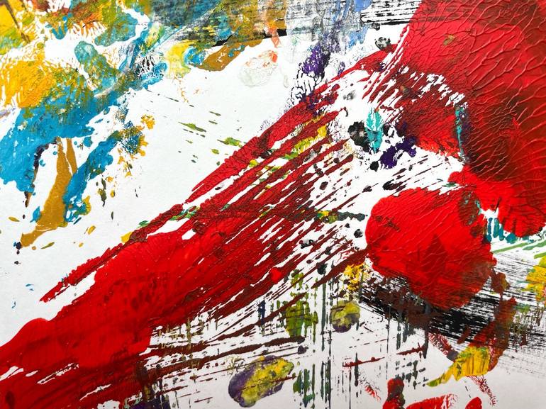 Original Abstract Expressionism Abstract Painting by Christel Haag