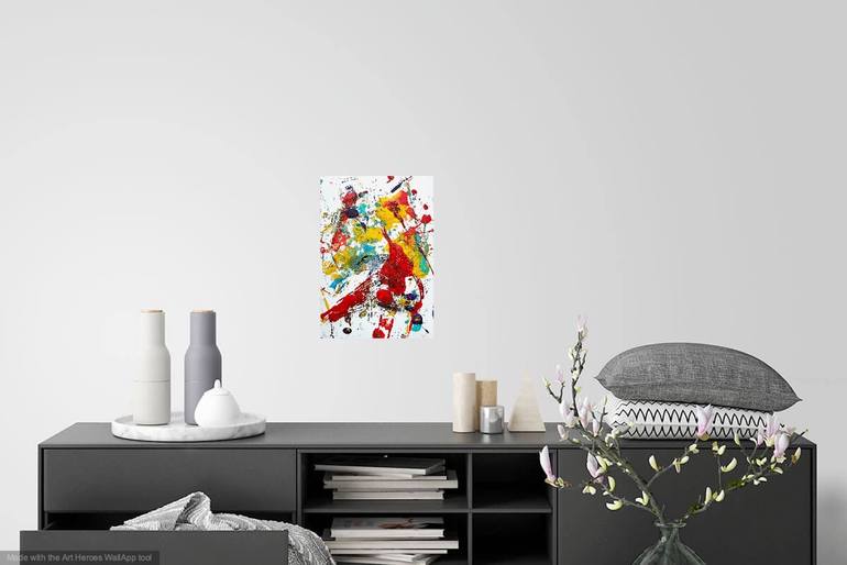 Original Abstract Expressionism Abstract Painting by Christel Haag