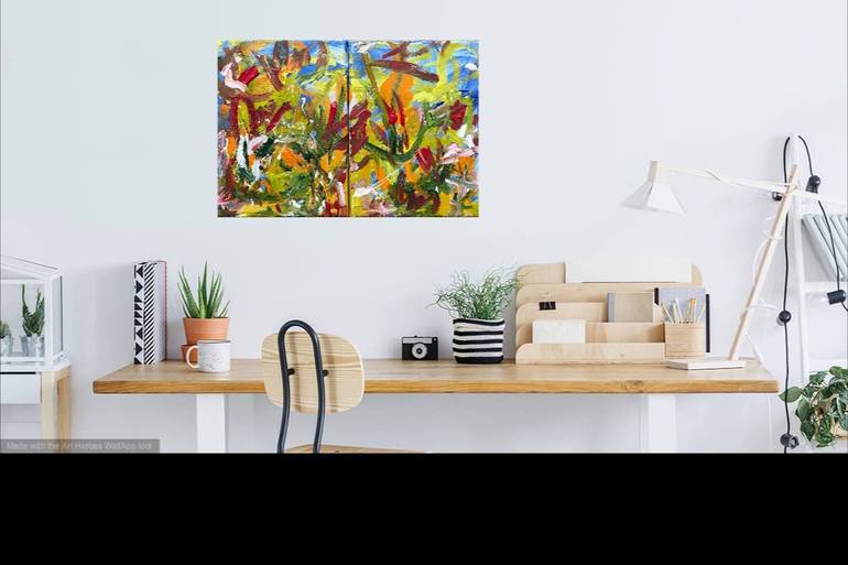 Original Abstract Painting by Christel Haag