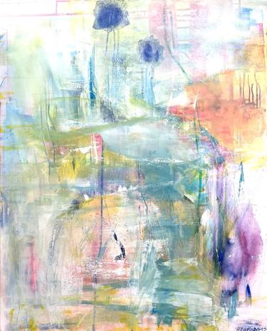 Print of Fine Art Abstract Paintings by Christel Haag