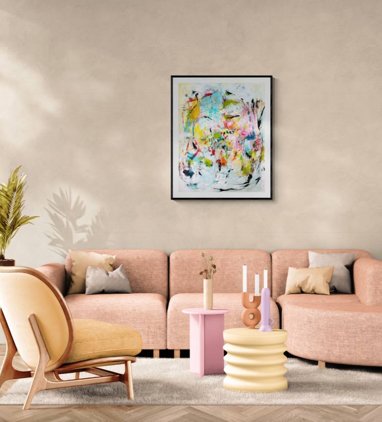 Original Abstract Expressionism Abstract Painting by Christel Haag