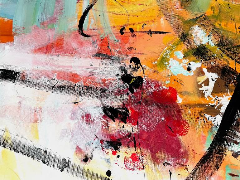 Original Abstract Expressionism Abstract Painting by Christel Haag