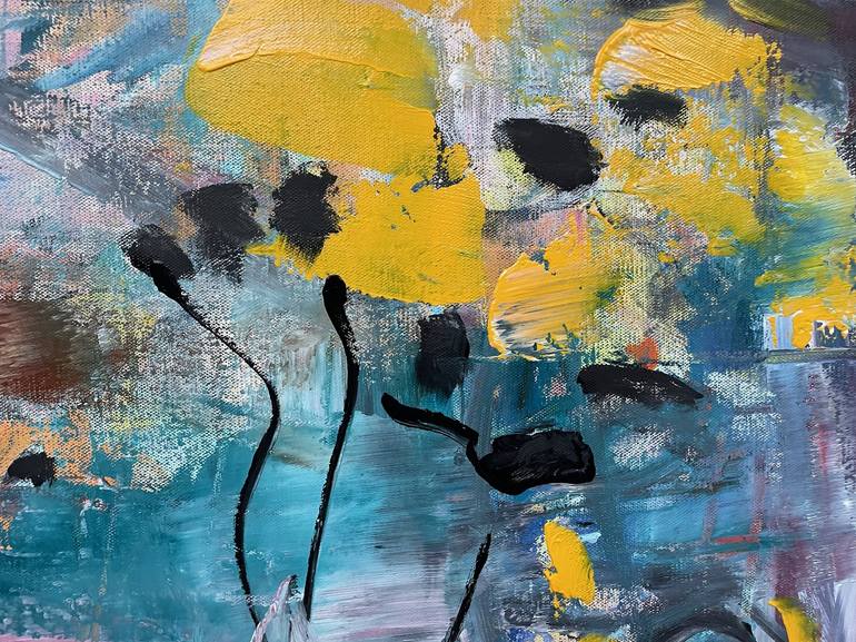 Original Abstract Expressionism Abstract Painting by Christel Haag