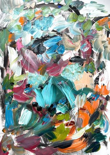 Original Modern Abstract Paintings by Christel Haag