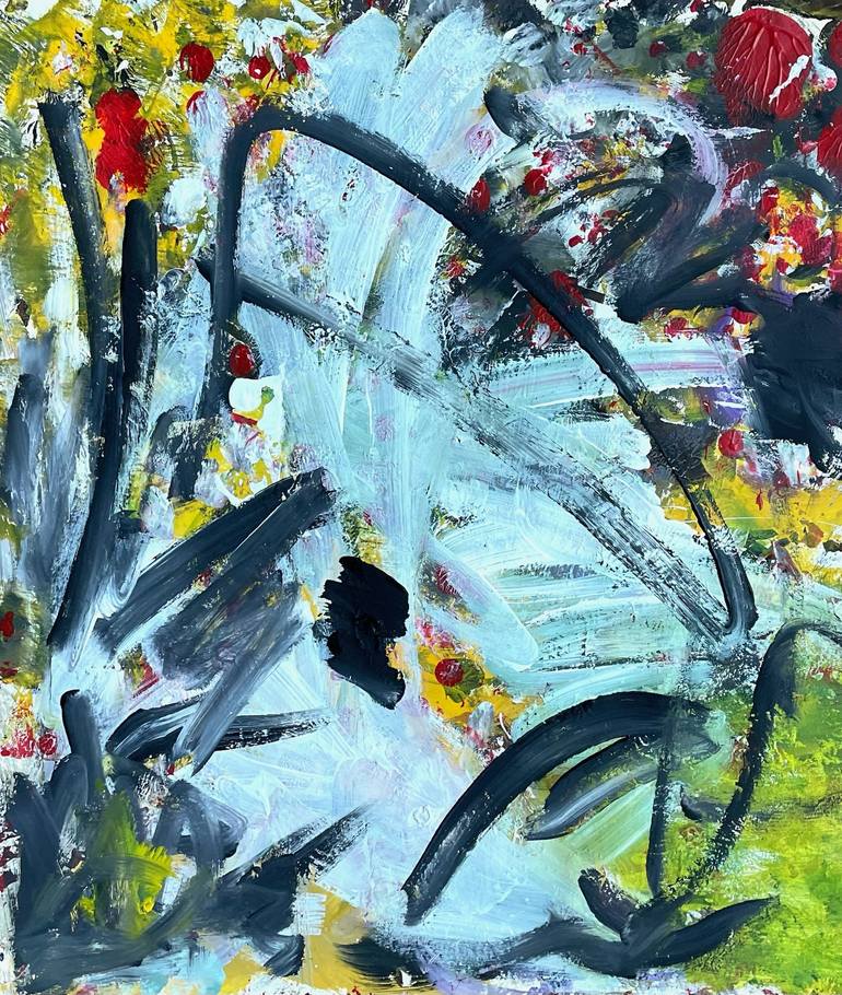 Original Abstract Expressionism Abstract Painting by Christel Haag