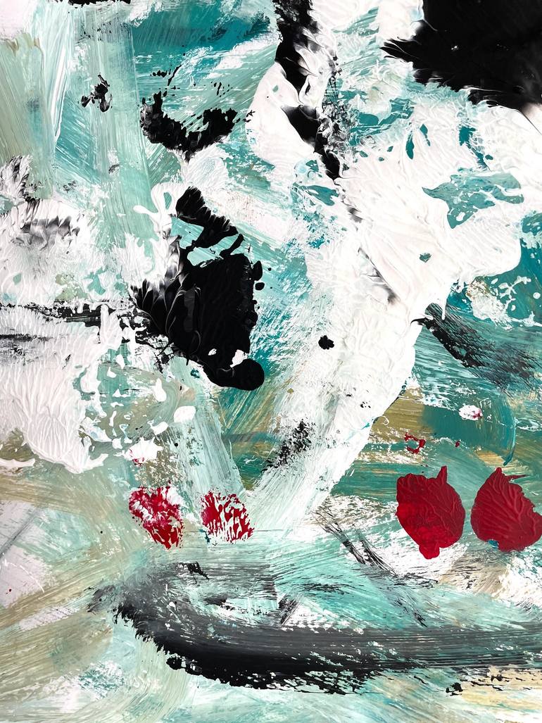 Original Abstract Expressionism Abstract Painting by Christel Haag