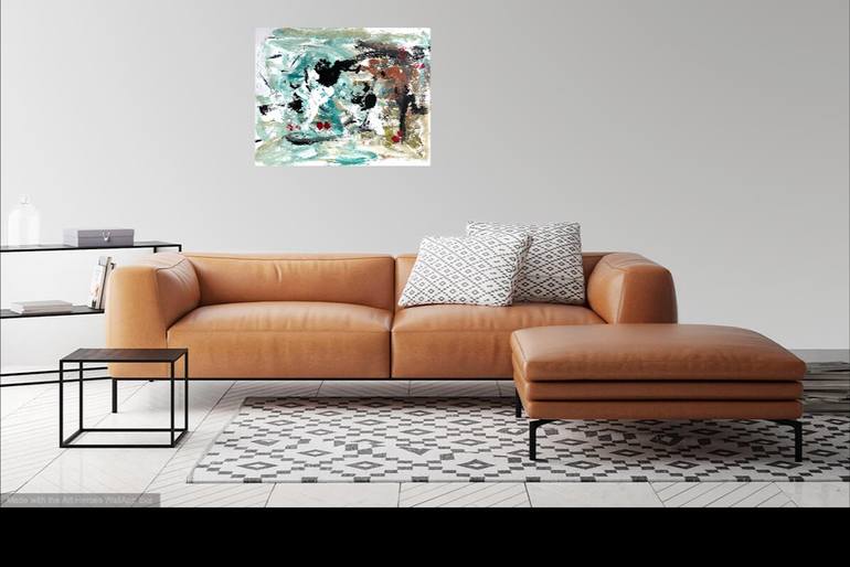 Original Abstract Expressionism Abstract Painting by Christel Haag