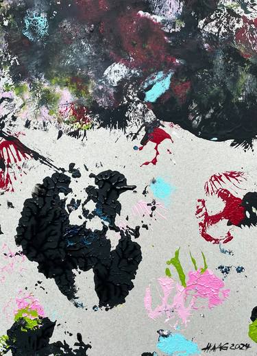 Original Street Art Abstract Paintings by Christel Haag