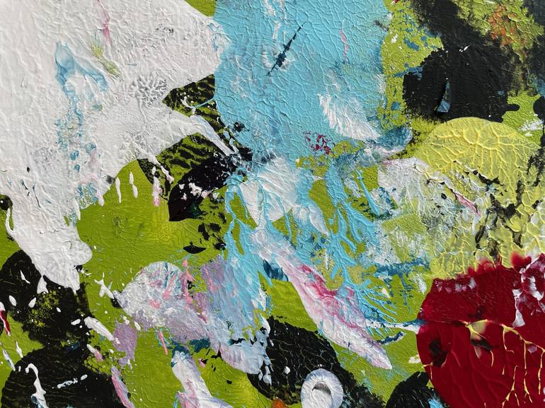 Original Abstract Expressionism Abstract Painting by Christel Haag