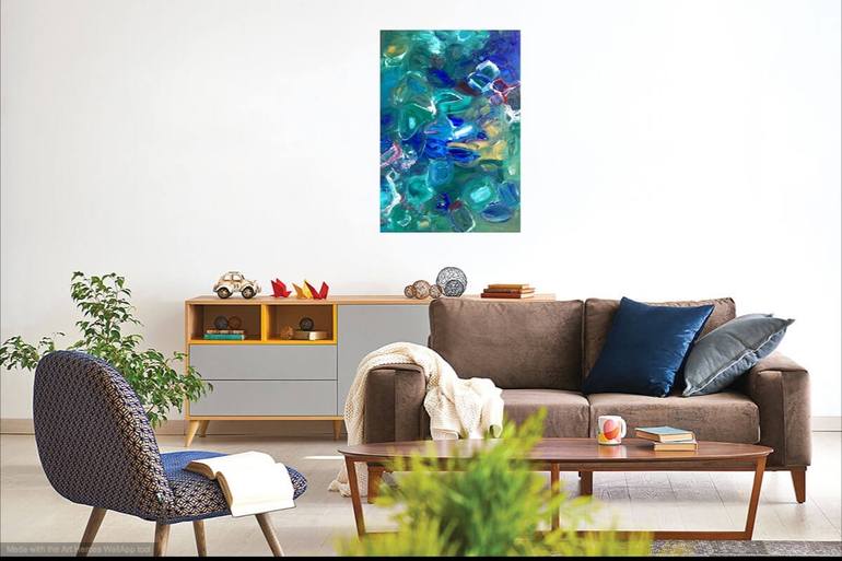 Original Abstract Expressionism Abstract Painting by Christel Haag