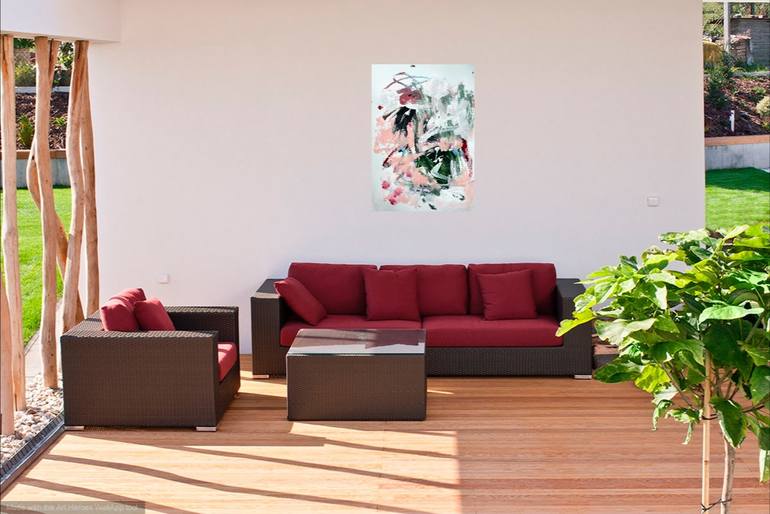 Original Abstract Expressionism Abstract Painting by Christel Haag