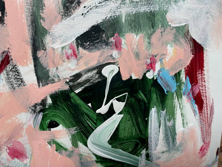 Original Abstract Expressionism Abstract Painting by Christel Haag