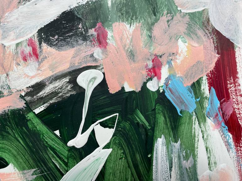 Original Abstract Expressionism Abstract Painting by Christel Haag