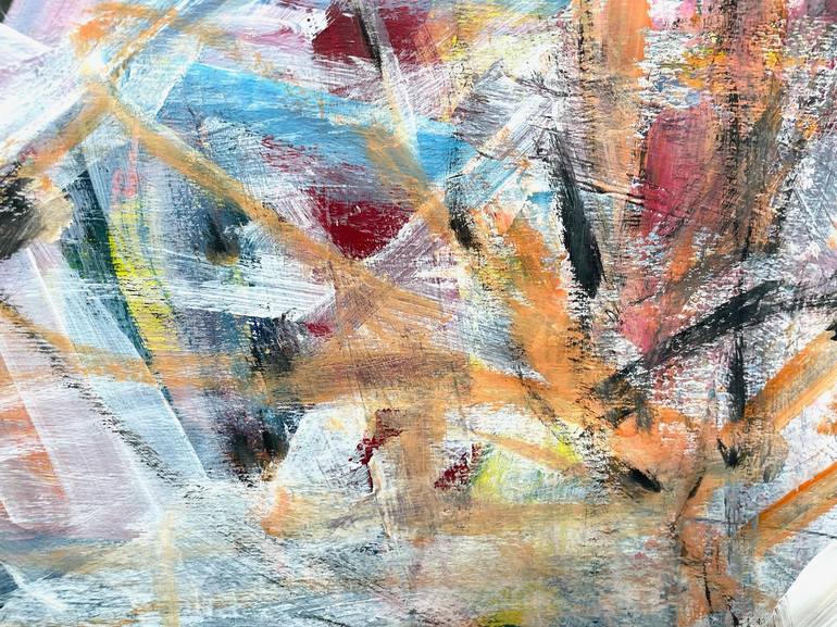 Original Abstract Expressionism Abstract Painting by Christel Haag