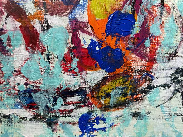 Original Abstract Expressionism Abstract Painting by Christel Haag