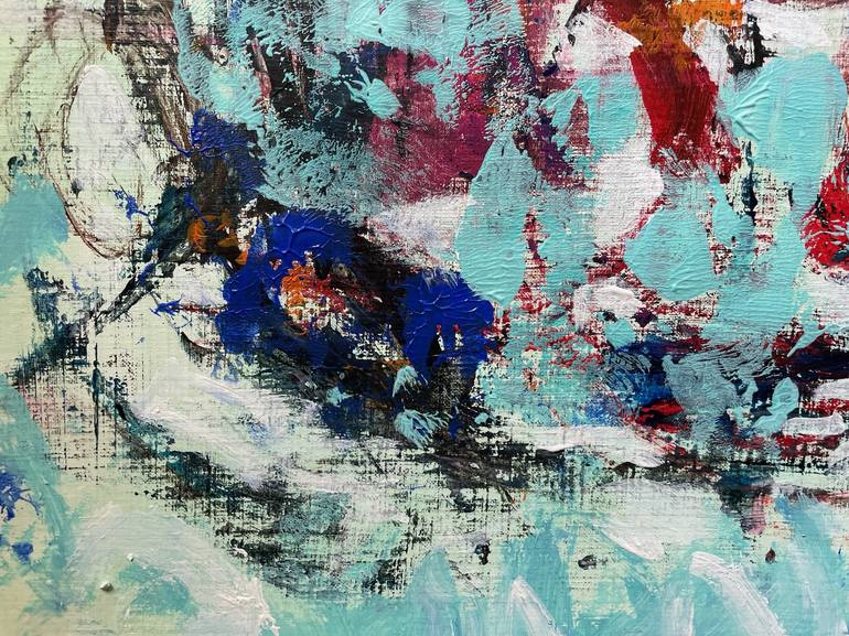 Original Abstract Expressionism Abstract Painting by Christel Haag