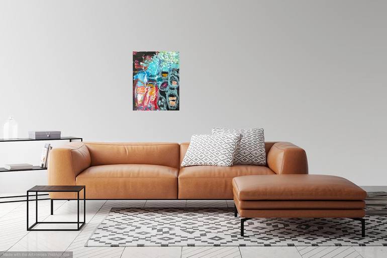 Original Abstract Expressionism Abstract Painting by Christel Haag