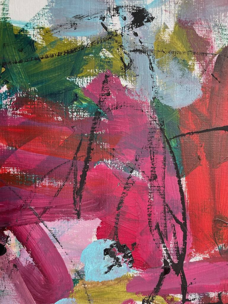 Original Abstract Expressionism Abstract Painting by Christel Haag