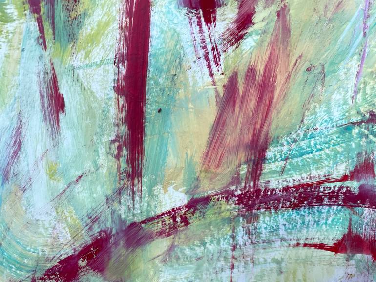 Original Abstract Expressionism Abstract Painting by Christel Haag