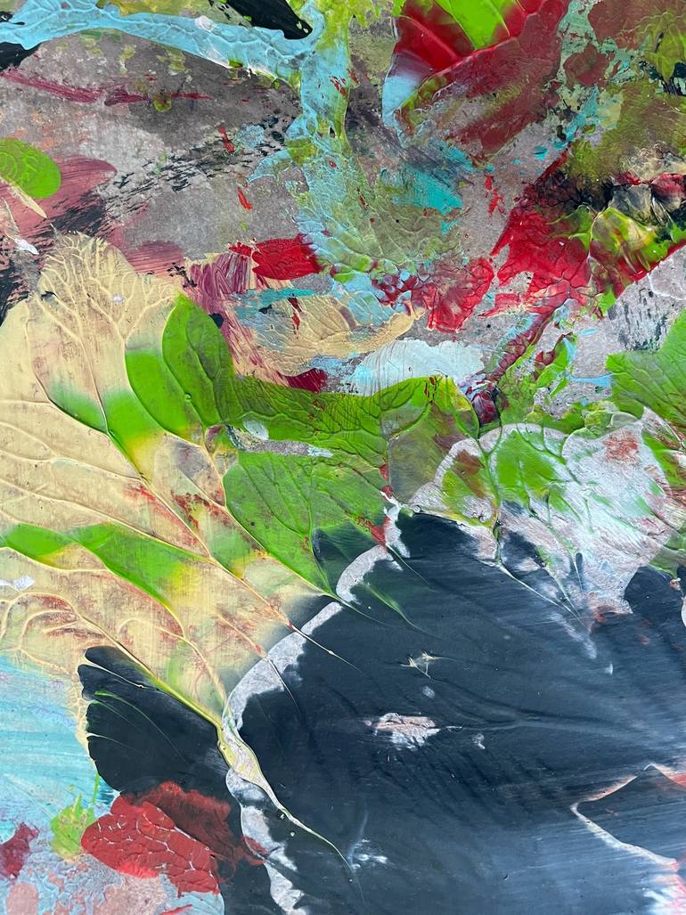 Original Abstract Expressionism Abstract Painting by Christel Haag
