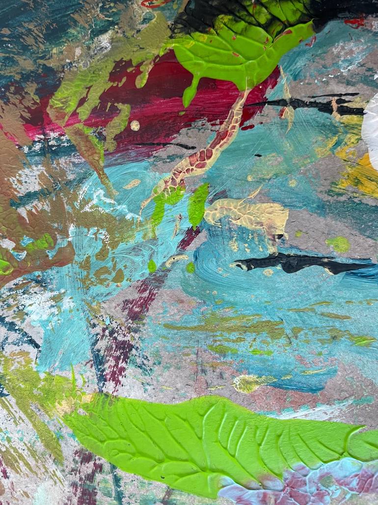 Original Abstract Expressionism Abstract Painting by Christel Haag