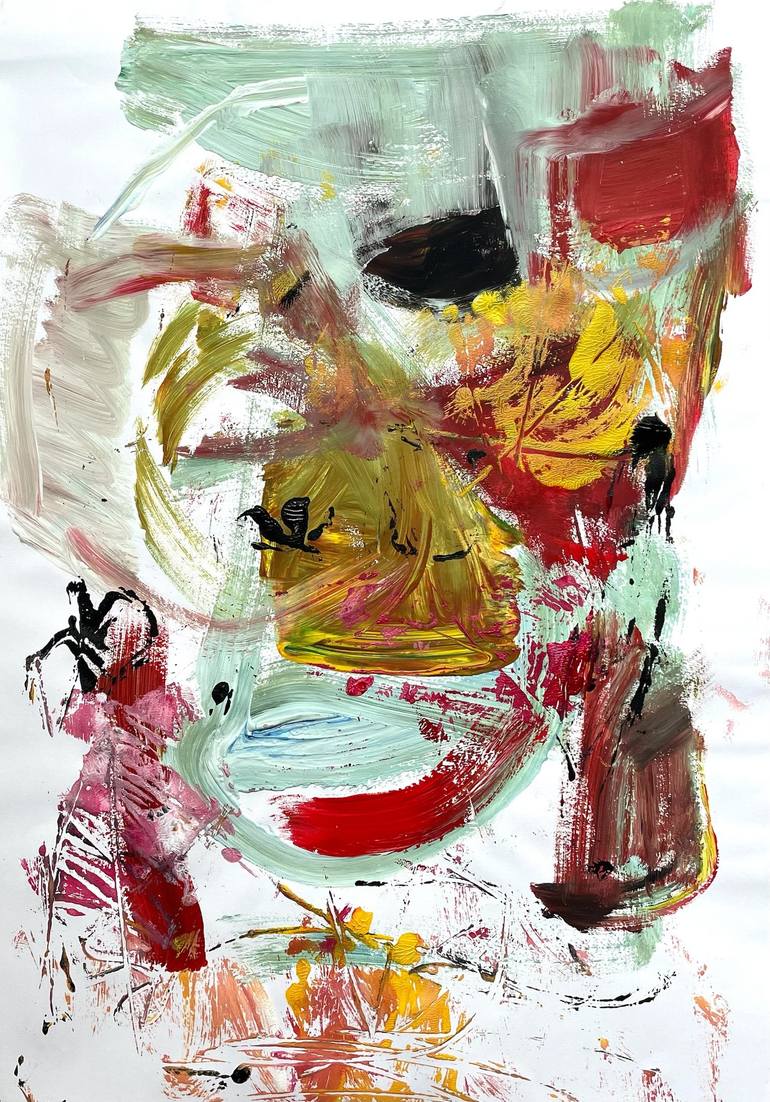 Print of Abstract Expressionism Abstract Paintings by Christel Haag