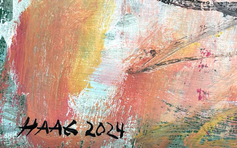 Original Abstract Expressionism Abstract Painting by Christel Haag