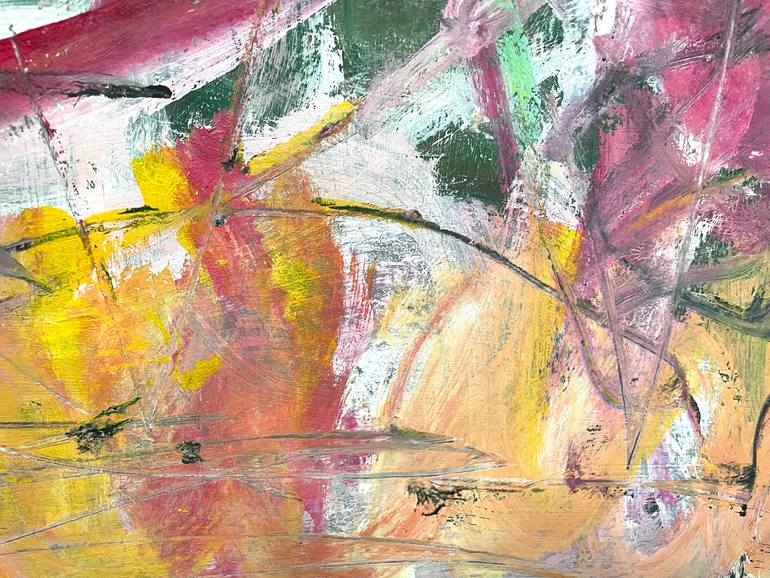 Original Abstract Expressionism Abstract Painting by Christel Haag