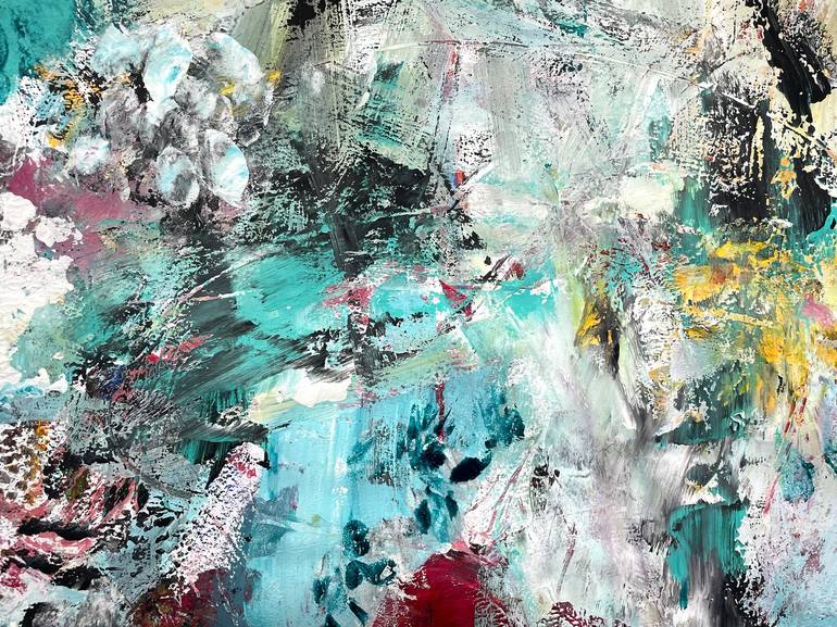 Original Abstract Expressionism Abstract Painting by Christel Haag