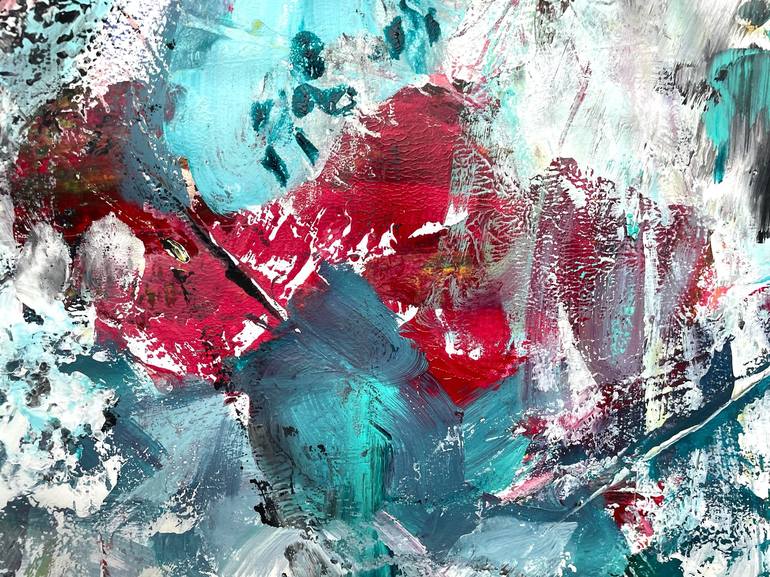 Original Abstract Expressionism Abstract Painting by Christel Haag